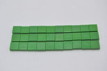 Preview: LEGO 30 x Fliese Kachel mit Rille grÃ¼n Green Tile 1x1 with Groove 3070b