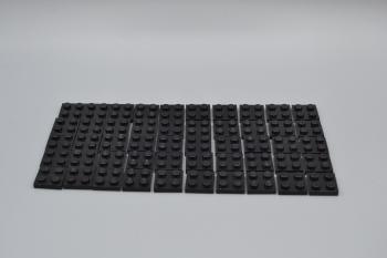 Preview: LEGO 50 x Basisplatte 2x2 schwarz black basic plate 3022 302226