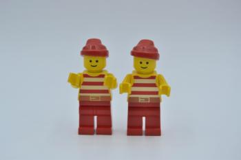 Preview: LEGO 2 x Figur Minifigur pi046 Pirates I Figur Pirat aus Set 6255 6267