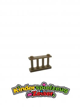 Preview: LEGO Spindelzaun Zaun Absperrung beige Tan Fence 1x4x2 Spindled 2 Studs 30055