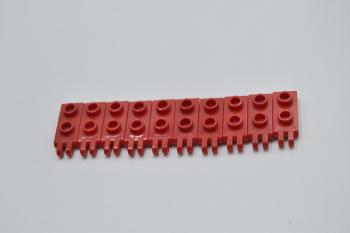 Preview: LEGO 10 x Scharnierplatte rot Red Hinge Plate 1x2 with 2 Fingers 4276b