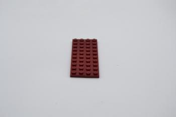 Preview: LEGO 2 x Basisplatte dunkelrot Dark Red Basic Plate 2x10 3832 4223849