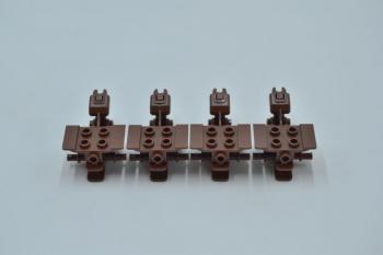 Preview: LEGO 4 x Trike Gestell rotbraun Tricycle Body Top Reddish Brown Chassis 30187e