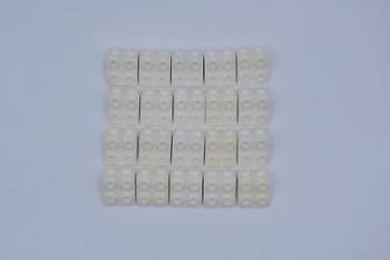 Preview: LEGO 20 x Winkel 90° 1x2 Winkelplatte weiß white angle plate 44728 4203147