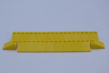 Preview: LEGO 20 x Dachstein SchrÃ¤gstein Dachziegel gelb Yellow Slope 33 3x2 3298