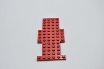 Preview: LEGO 1 x Grundplatte Unterbau Chassis rot Red Vehicle Base 6x13 bb0050