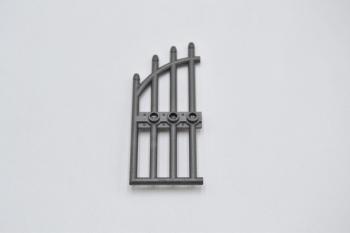 Preview: LEGO GittertÃ¼r Pearl Dark Gray Door 1x4x9 Arched Gate with Bars 42448