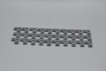 Preview: LEGO 30 x Eckplatte neues dunkelgrau Dark Bluish Gray Plate 2x2 Corner 2420 