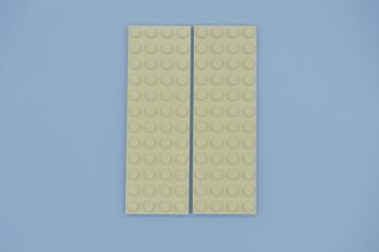 Preview: LEGO 2 x Basisplatte Bauplatte Grundplatte beige Tan Plate 4x12 3029 6093484