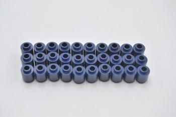 Preview: LEGO 30 x Stein offen rund dunkelblau Dark Blue Brick Round 1x1 Open Stud 3062b