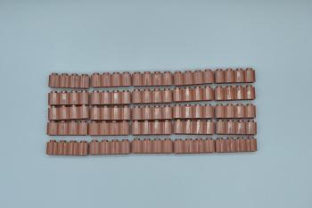 Preview: LEGO 25 x Palisadensteine rotbraun Reddish Brown Brick Modified 1x4 Log 30137