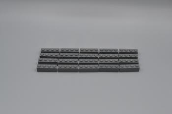 Preview: LEGO 20 x Basisstein neues dunkelgrau Dark Bluish Gray Basic Brick 1x4 3010