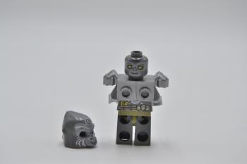 Preview: LEGO Figur Minifigur LEGENDS OF CHIMA Grumlo Flat Silver Heavy Armor loc048