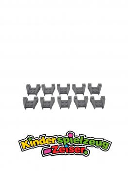 Preview: LEGO 10 x Keilstein neuhell grau Light Bluish Gray Wedge 3x4 Stud Notches 50373