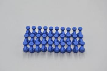 Preview: LEGO 30 x Wasserhahn blau Blue Tap 1x1 without Hole in Nozzle End 4599b