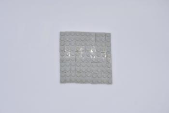 Preview: LEGO 50 x Basisplatte Bauplatte althell grau Light Gray Basic Plate 3023