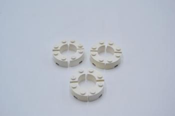 Preview: LEGO 12 x Brunnenstein weiÃŸ White Brick Round Corner 2x2 with Stud Notches 3063