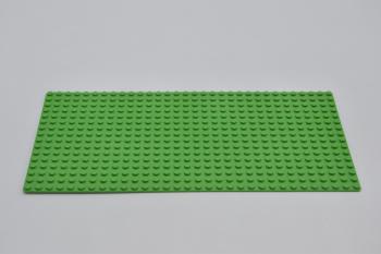 Preview: LEGO Basisplatte Bauplatte Grundplatte 32x16 Bright Green Baseplate 16x32 3857