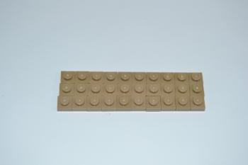 Preview: LEGO 30 x Basisplatte Bauplatte dunkelbeige Dark Tan Basic Plate 1x1 3024