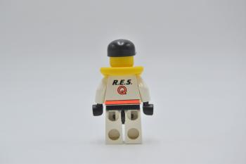 Preview: LEGO Figur Minifigur Minifigures Cap schwarz Weste gelb Res-Q 1 rsq003