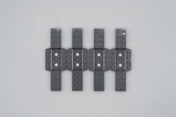 Preview: LEGO 4 x Fahrgestell neues dunkelgrau Dark Bluish Gray Base 4x12x3/4 52036