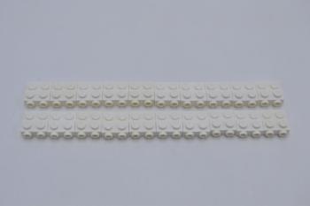 Preview: LEGO 20 x Winkel Konverter weiÃŸ White Plate 2x2x2/3 2 Studs on Side 99206