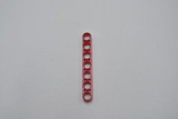 Preview: LEGO Technik Liftarm flach dÃ¼nn rot Red Technic Liftarm Thin 1x7 32065