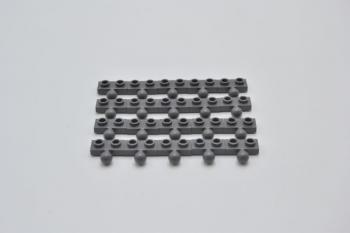 Preview: LEGO 20 x Platte Kugelgelenk neues dunkelgrau Dark Bluish Gray Plate 1x2 14417