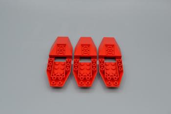 Preview: LEGO 6 x Keilstein rot Red Wedge 6x4 Triple Inverted with 2 Connections 4856a