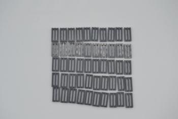 Preview: LEGO 50 x Gitterfliese neues dunkelgrau Dark Bluish Gray Tile 1x2 Groove 2412b