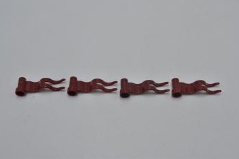 Preview: LEGO 4 x Flagge Fahne Welle links dunkelrot Dark Red Flag 4x1 Wave Left 4495a