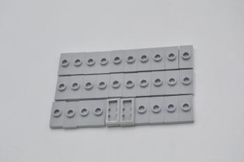 Preview: LEGO 30 x Platte m. Noppe neuhell grau Light Bluish Gray Plate 1x2 1 Stud 15573