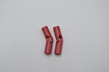 Preview: LEGO 2 x Kreuzgelenk rot Red Technic Universal Joint Straight Sides 9244ac01