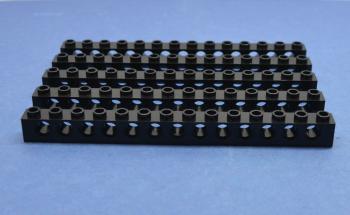 Preview: LEGO 5 x Lochstein Lochbalken schwarz Black Technic Brick 1x14 with Holes 32018