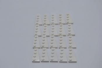 Preview: LEGO 20 x FlÃ¼gelplatte rechts weiÃŸ White Wedge Plate 4x2 Right 41769