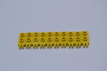 Preview: LEGO 10 x Scharnierplatte gelb Yellow Hinge Plate 1x2 2 Fingers Hollow 4276b