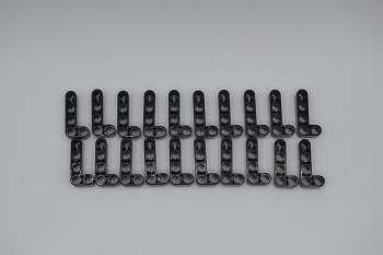 Preview: LEGO 20 x Technik Liftarm 90° dick 2x4 schwarz black technic angular beam 32140