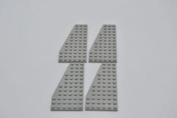 Preview: LEGO 4 x FlÃ¼gelplatte links althell grau Light Gray Wedge Plate 12x6 Left 30355