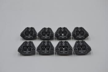 Preview: LEGO 8 x Keilstein neues dunkelgrau Dark Bluish Gray Wedge 4x4 Connection 4855