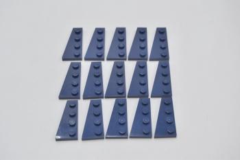 Preview: LEGO 15 x FlÃ¼gelplatte links dunkelblau Dark Blue Wedge Plate 4x2 Left 41770