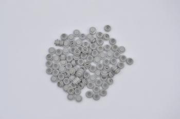 Preview: LEGO 100 x Platte rund althell grau Light Gray Plate Round 1x1 4073