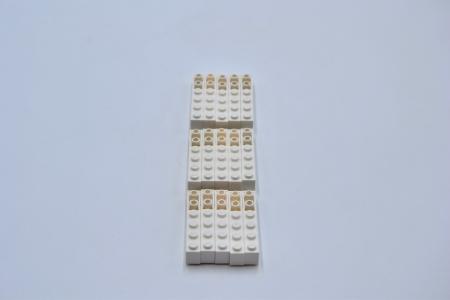 LEGO 15 x Dachstein invers weiÃŸ White Slope Curved 6x1 Inverted 42023 4160403