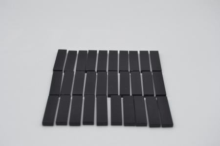 LEGO 30 x Fliese Kachel Platte schwarz Black Tile 1x4 2431 