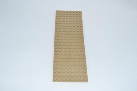 LEGO 4 x Basisplatte Bauplatte dunkelbeige Dark Tan Basic Plate 4x12 3029