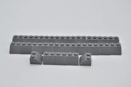 LEGO 25 x Dachstein neues dunkelgrau Dark Bluish Gray Slope 45 2x2 3039