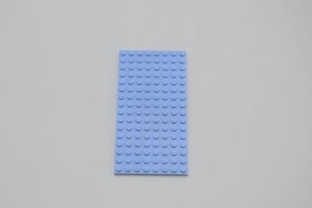 LEGO Basisplatte Grundplatte Bauplatte Bright Light Blue Basic Plate 8x16 92438