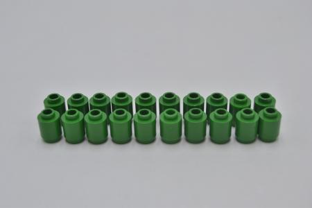 LEGO 20 x Stein offen rund grÃ¼n Green Brick Round 1x1 Open Stud 3062b