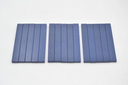 LEGO 15 x Fliese Kachel Platte glatt dunkelblau Dark Blue Tile 1x8 4162