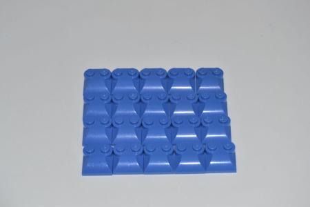 LEGO 20 x Motorhaube blau Blue Slope Curved 2x2x2/3 with Two Studs 47457