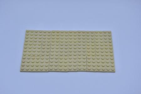 LEGO 30 x Basisplatte 2x4 beige tan basic plate 3020 4114309